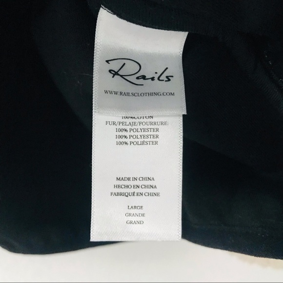 New! Rails Saga Faux Fur Sherpa Leopard Cheetah Pullover Plush Teddy Jacket - Picture 16 of 16